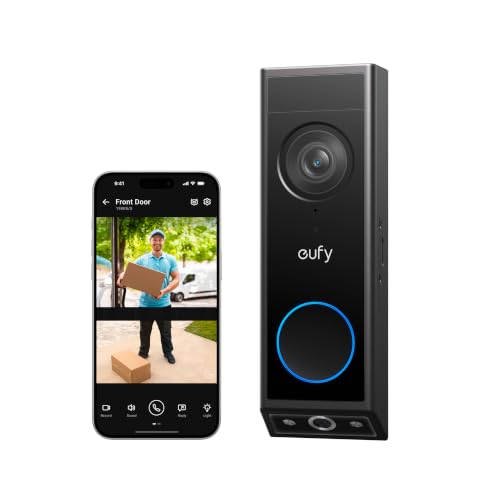 eufy Security Video Doorbell E340 - Dual Cameras, 2K FHD, Battery/Wired