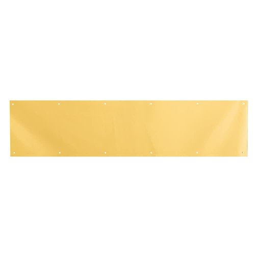 Prime-Line MP4704 6 x 34 in. Solid Brass Kick Plate, Polished Brass Finish (Single Pack)