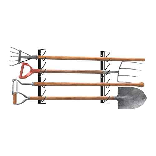 UNITEDPOWER Garden Tool Storage Rack£¬Wall Mounted Garage Organizer£¬Tool Utility Holder for Garden Equipment Shovel Rakes Brooms