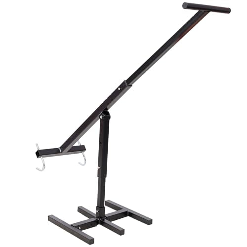 Manual Trash Compactor for 32-170 Gallon Cans - Steel Handle, No-Electric Waste Compacting Tool