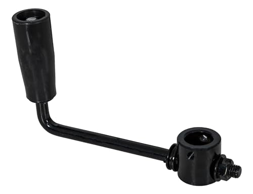 Buyers Products 3008176A 7 Inch Tarp Crank Handle Assembly, Handle Assembly DTR Tarp Kits, Dump Trailer Tarp Accessories, Black