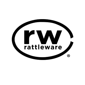 Rattleware 33.9-Inch Stainless Steel Trash Compactor with Handle - Heavy-Duty Waste Compression