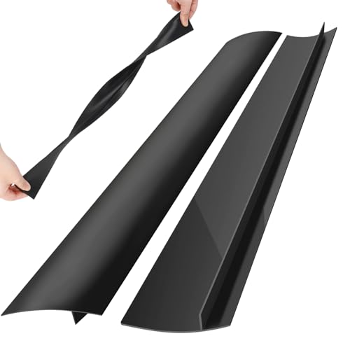 Rolett 2 Pack Silicone Stove Gap Covers, Heat Resistant to 450°F