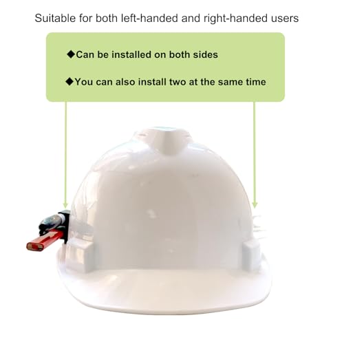 Hard Hat Accessory Clip - Injection-Molded PETG Pencil & Marker Holder, Elastic Slot Fits Milwaukee Markers, Heat-Resistant