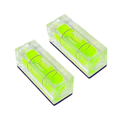 Magnetic Bubble Level 15x15x40mm - 2 Pack Small Square Spirit Levels