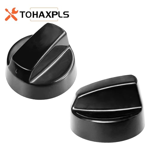TOHAXPLS 4-Pack Universal Stove Control Knobs with 12 Adapters – 26mm x 42mm