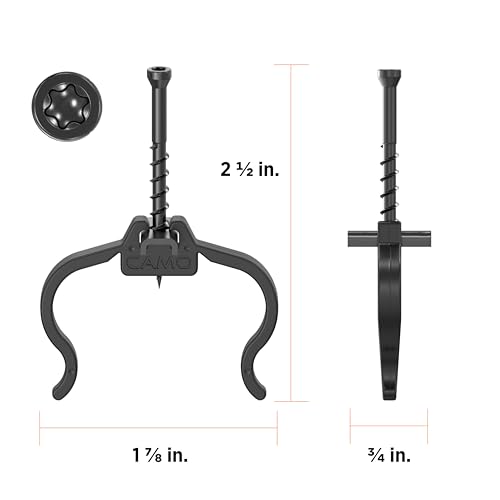 Camo EdgeClip Universal Hidden Deck Fastener Clip 90 Count for Composite & Wooden Decking