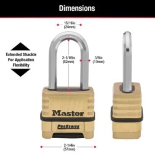 Master Lock ProSeries Combination Padlock Compact - Commercial Grade Security