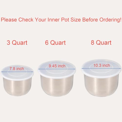 Zieaolk 9.8-Inch Silicone Lid for Instant Pot 5Qt & 6Qt (Duo, Lux, Ultra) – Reusable Inner Pot Cover, BPA-Free