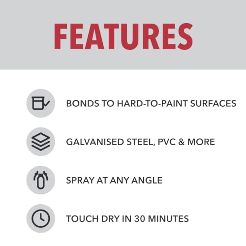 Rust-Oleum Stops Rust Universal Bonding Primer Spray Flat White 12oz - Exterior & Interior Use