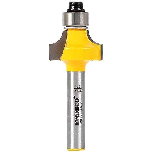 YONICO Roundover Router Bits Edge Forming 3/16-Inch Radius 1/4-Inch Shank 13062q