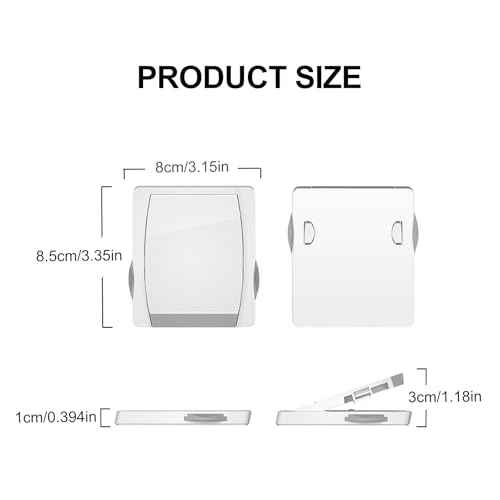 2 Pack Sliding Door Lock with 3M Adhesive - Child Safety Sliding Glass Door Lock for Sliding Glass Doors, Sliding Windows, Sliding Closets & Patio Doors - Easy Installation, No Drilling Required