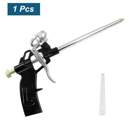 BokWin 1 Pcs Spray Foam Gun Heavy Duty Expanding Foam Gun Stainless Steel Sealant Application Gun for Filling Sealing Windows Gap