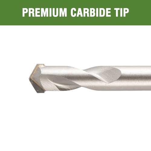 5/8" x 6" Masonry Drill Bits 5/8 inch Concrete Hammer Drill Bits Carbide Tipped, for Cement, Brick, Stone, Block, 1 Pack