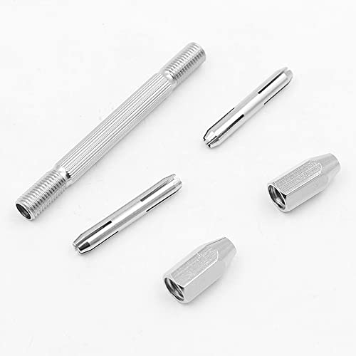 4pcs Double Ended Pin Vise Micro Drill Bit Set, Hexagonal Twist Drill for Glasses, Handicraft, Jewelry, Watch Making