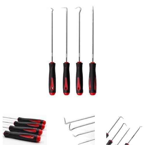 Long Set,Oil Seal Hook, Pull Out The Hook, Oil Seal Screwdriver Pull Out and Remove. Assembly and Removal of Small Parts,Automobile, Electronics Home Repair Tools