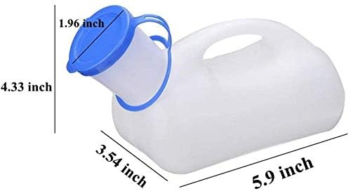 Unisex Potty Urinal for Car, Portable Urinal for Men and Women, Bedpans Pee Bottle with a Lid and Funnel, Mobile Toilet Urinal for Car, Old Man, Child and Patient for Hospital Camping Outdoor Travel
