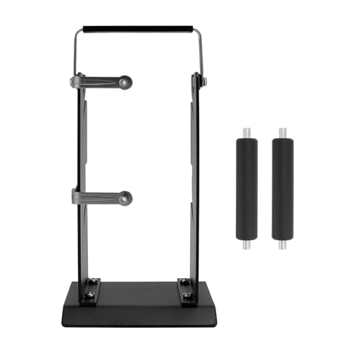 QWORK 2 Pack Dual Solder Dispenser Reel Solder Reel Stand, Adjustable Roll Holder Reel Dispenser, Spool Feeder Welding Tool