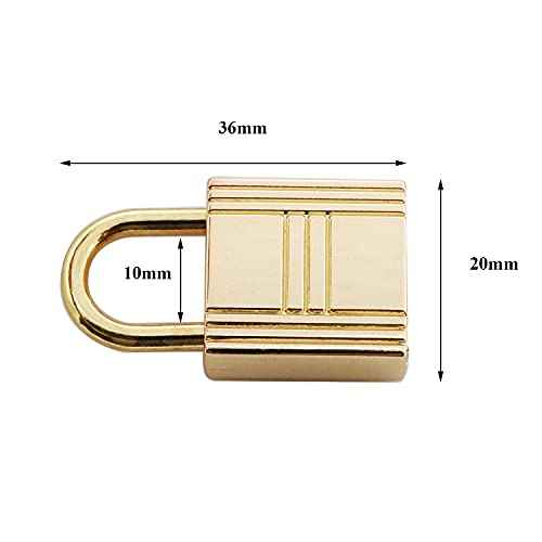 heyous 4pcs Zinc Alloy Archaize Padlocks Key Lock with Key for Wooden Boxes Jewelry Box Storage Box Lockable Diary Book, Gold