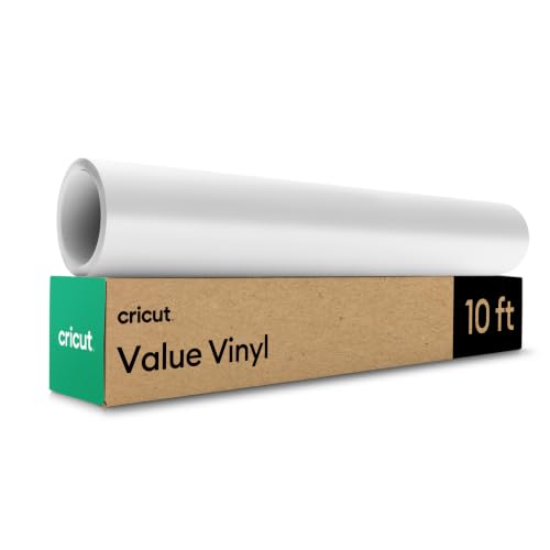 Cricut Value Removable Vinyl White 12x10ft - Matte Crafting Material