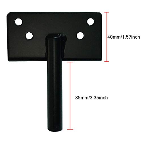 SANKINS Heavy-Duty Self-Locking Gate Latch Black for Wood & Metal Gates