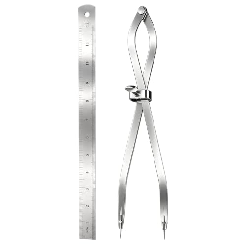 12-inch Radius Divider Tool Scribing Compass for Wood Leather Metal