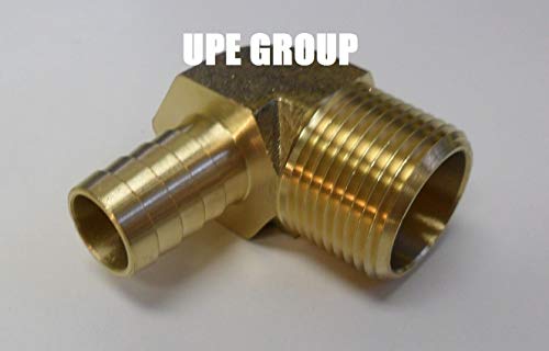 5/8 HOSE BARB ELBOW X 3/4 MALE NPT Brass Pipe Fitting Thread Gas Fuel