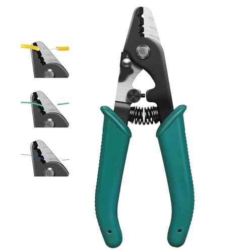 Three Hole Fiber Optic Stripper, High Precision, Fiber Optic tool Three-port stripper line for optical stripper of FTTH tool With adjustable knife Optical cable stripping pliers
