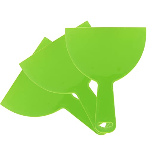 Plastic Putty Knife, 3 PCS 6 Inch Scraper Tool, Flexible Spackle Knives for Drywall, Decals, Wall Paper, Patching, Painting, Taping, Scraping Coating