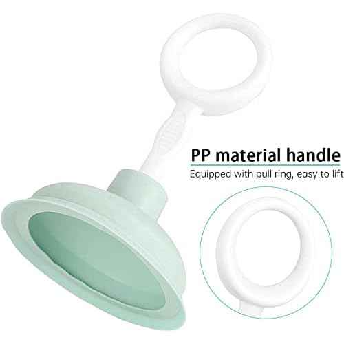 Sink Plunger,Mini Hand Drain Plunger,Small Force Pump Helper Unclogger Tool Clog Remover for Bathrooms,Kitchens,Sinks,Baths and Showers(Green,4.13Inch¡¿6.5Inch)