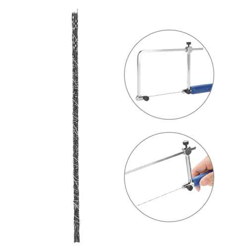 Spiral Scroll Saw Blades, 12 PCS #1 Scroll Saw Blades for Wood Metal Plastic Cutting Sawing Carve 13 cm / 5 inch