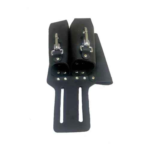 Saddle Leather 3 Pocket Linesmen and Electricians Tool Holder