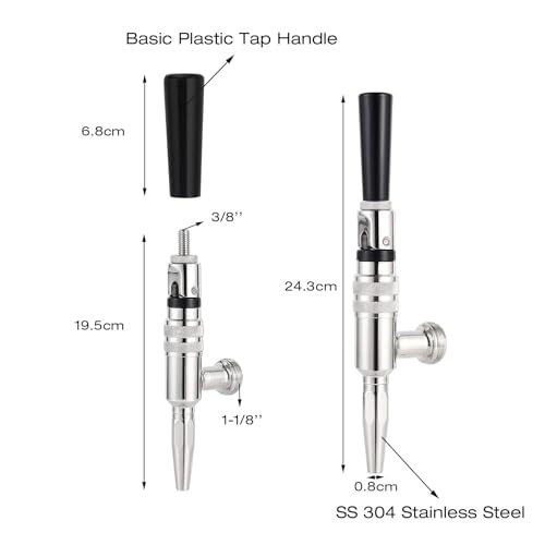 MRbrew Stout Beer Coffee Faucet 304 Stainless Steel Nitro Tap