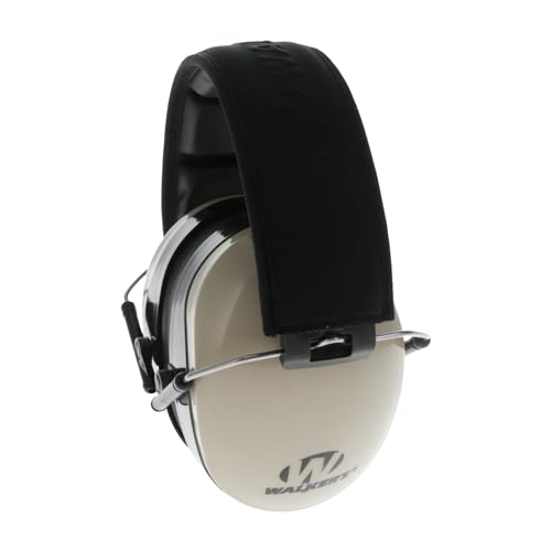 Walker's Dual Colored Passive Muff - Compact Folding Lightweight 26dB NRR Hunting Gun Range Shooting Hearing Protection Muff