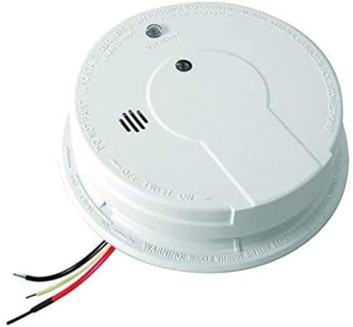 Kidde i12040 6th Edition Hardwired Smoke Alarm with Battery Backup, Test Button