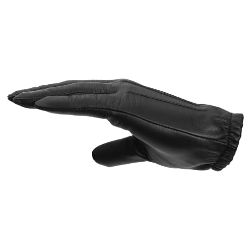 Guardia Men¡¯s Leather Police Gloves for Law Enforcement Officers, Shooting, and Driving (Black) Sheepskin