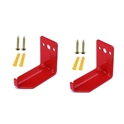 Fire Extinguisher Mount Wall Hook Bracket for Holding up to 20 lbs Extinguishers, Suited for Large and Small Dry Chemical and Water Extinguishers