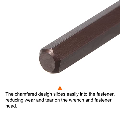 HARFINGTON 2pcs H4 T-Handle Hex Key Wrench 4mm S2 Steel T-Key Inner Hexagon Spanner Repair Tool