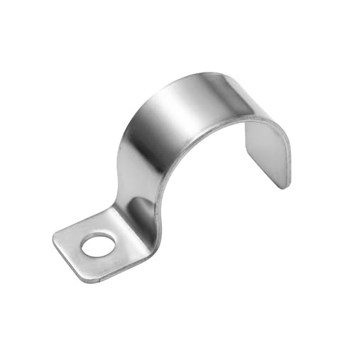FamlTol 3/4" (20mm) Stainless Steel Pipe Clamps Heavy Duty Wire Mounting Brackets - 25 Pcs
