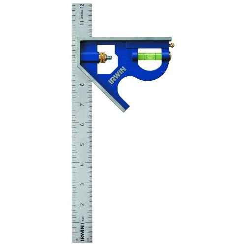 IRWIN Combination Square, 12¡±, 45-90 Degree Marking, Stainless Steel (1794469)