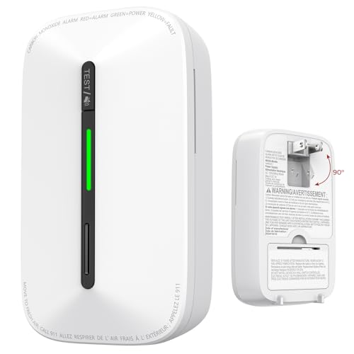 Siterlink 1 Pack Plug-in Carbon Monoxide Detector with 10-Year Battery Backup
