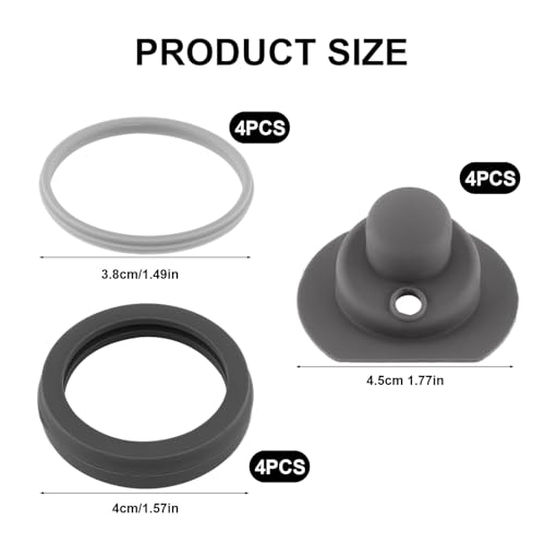 BOXOB 12Pcs Zojirushi SM-K Gasket Replacement Set—Silicone Lid Seals & Rings