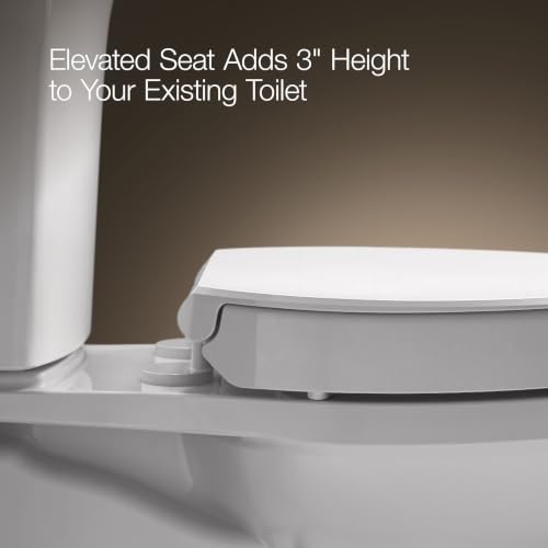 Kohler Hyten 3-Inch High Soft Close Elongated Toilet Seat White