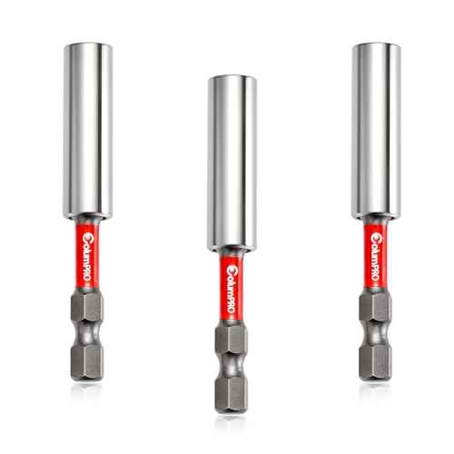 3PCS 1/4" Strong Magnetic Impact Bit Holder,Hex Shank S2 Steel Magnetic,Drill Bit Extension for Impact Driver, Cordless Drill