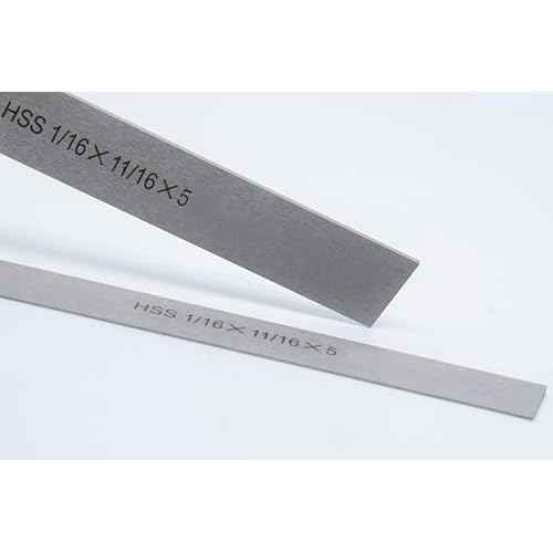 Set of 2 HSS Blades for Lathe Parting Cut Off Blade (1/16x11/16x5 Inch)