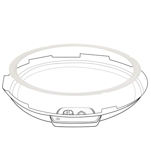 ZoneFly 6qt Silicone Gasket Sealing Ring for Instant Pot IP-DUO60/DUO50 etc. 2-Pack
