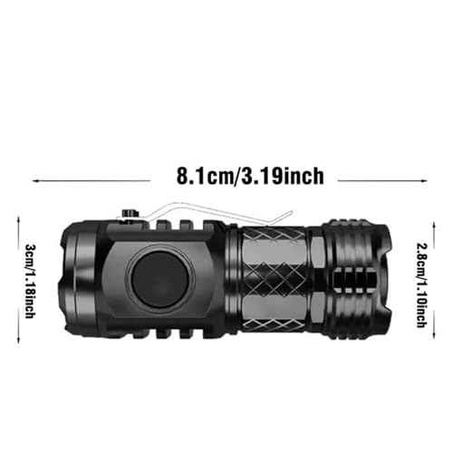 2Pcs German Three-Eyed Monster Mini Flash Super Power Flashlight, Thumb Flashlight Mini Flashlights, 3 Eyed Monster Flashlight, Pocket Flashlight, Portable Mini Torch LED Flashlight With Magnetic Base