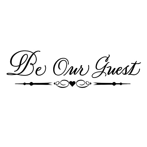 Be Our Guest Decal for Wall Door Living Room Guest Room Decor Vinyl Decal
