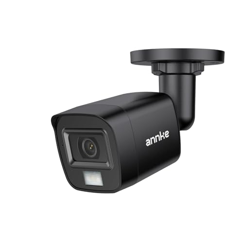 ANNKE 1080p HD-TVI Security Surveillance Camera for Home CCTV System, 2MP Bullet BNC Camera with 100 ft Super Night Vision, IP66 Surveillance Weatherproof Add?on Wired Cam