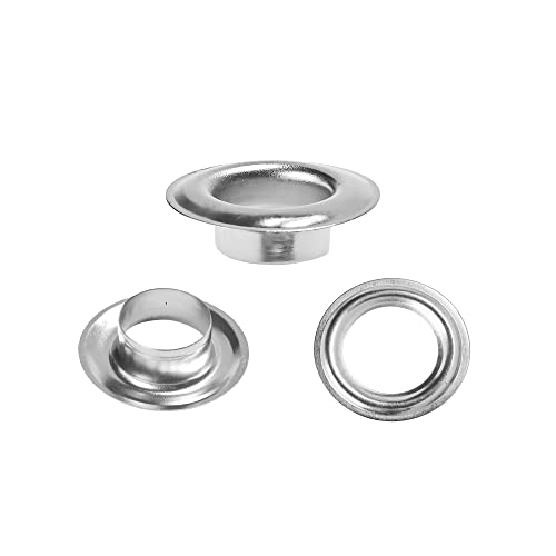 Silver Grommets Kit 1000pcs 3/8 Inch (10mm) for Crafts and DIY Projects